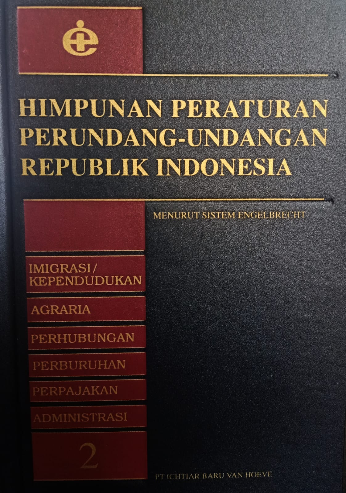 Himpunan PUU RI ke 2 menurut sistem engelbrecht