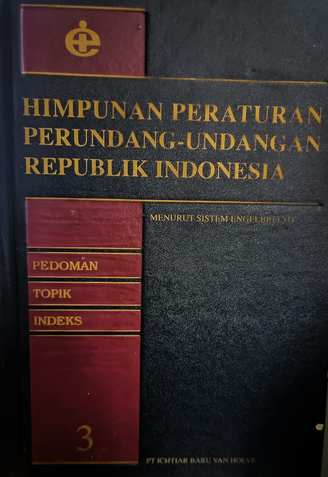 Himpunan PUU RI ke 3 menurut sistem engelbrecht