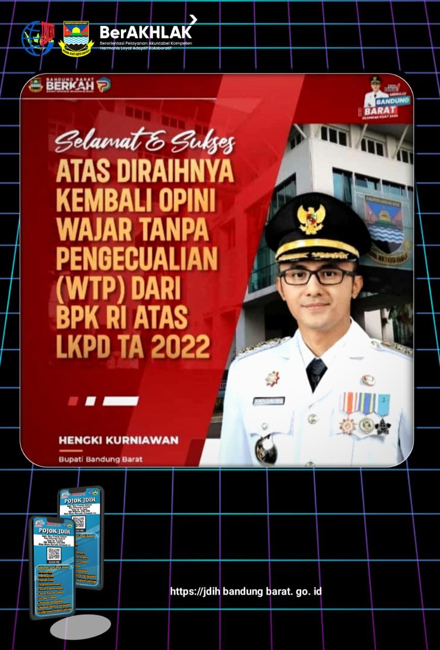 PEMDA KBB RAIH KEMBALI OPINI WTP DARI BPK RI