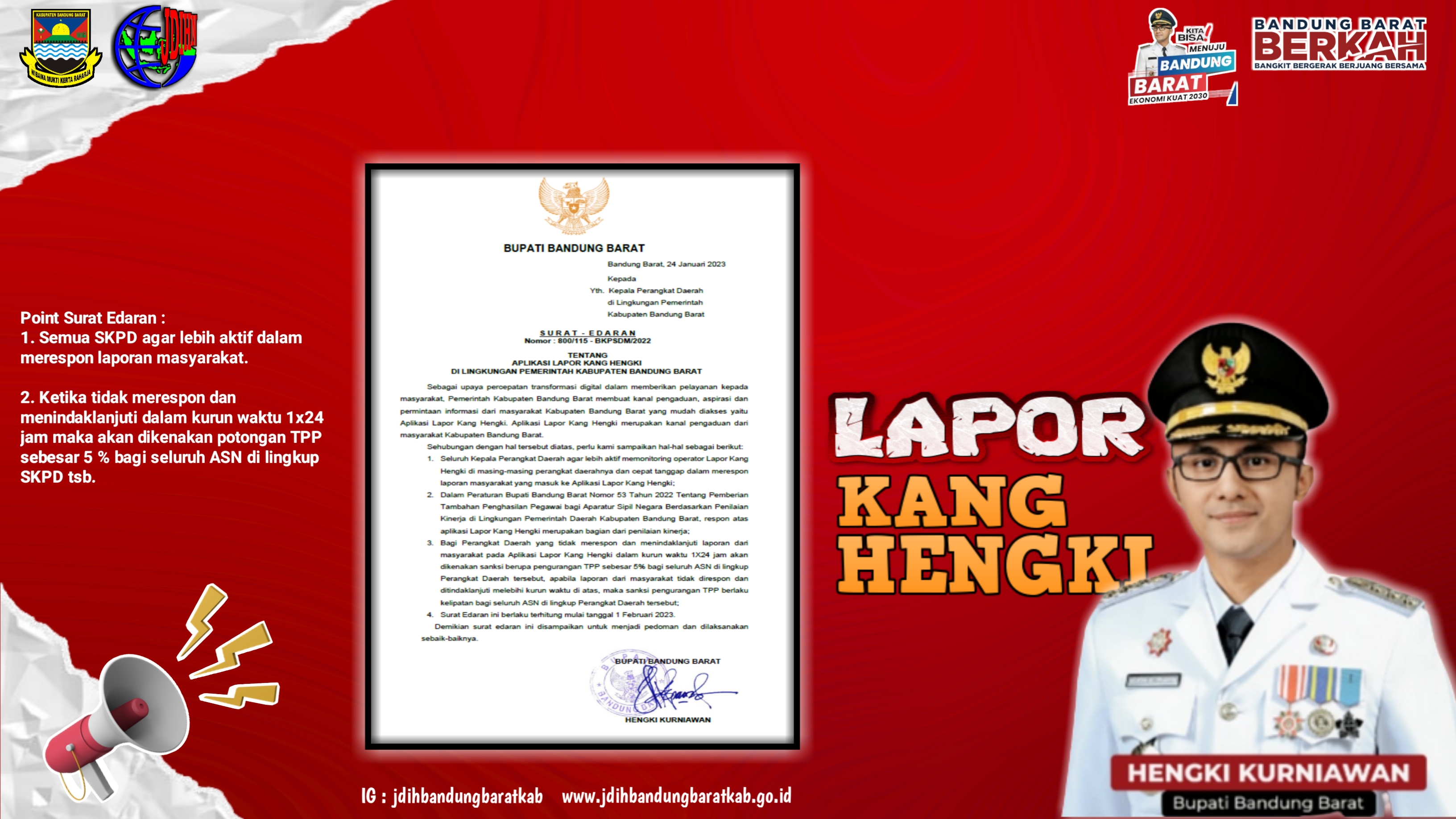 Surat Edaran Lapor kang Hengki