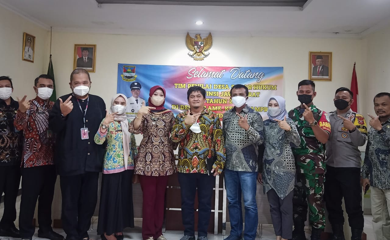 Monev Penilaian Desa Sadar Hukum Tempat di Ds Cilame Kec Ngamprah KBB