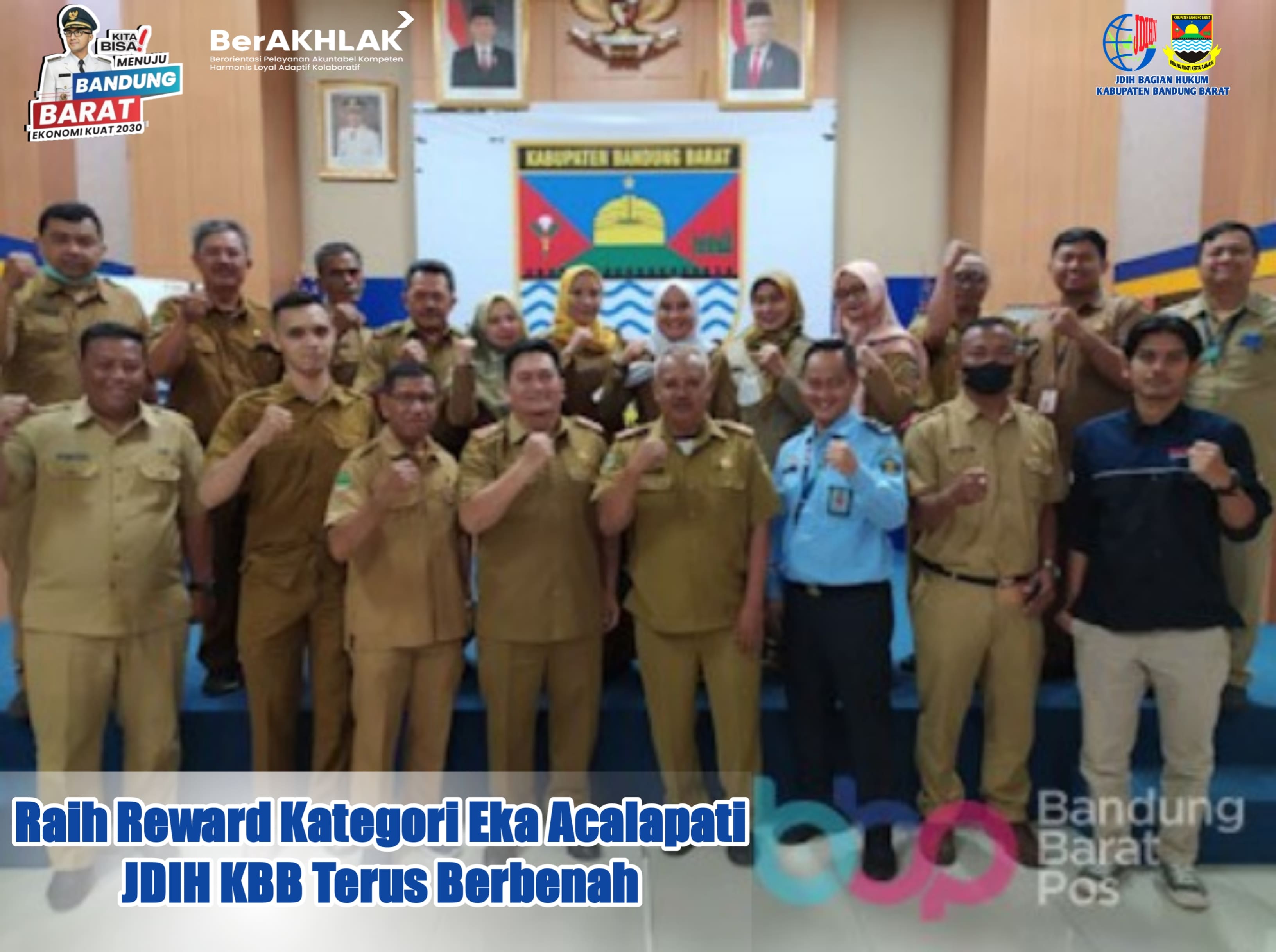 Raih Penghargaan Kategori Eka Acalapati, JDIH KBB Terus Berbenah
